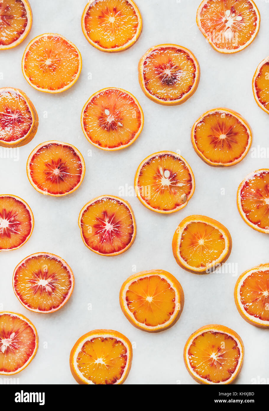 Natural fruit pattern concept with blood orange slices Stock Photo - Alamy