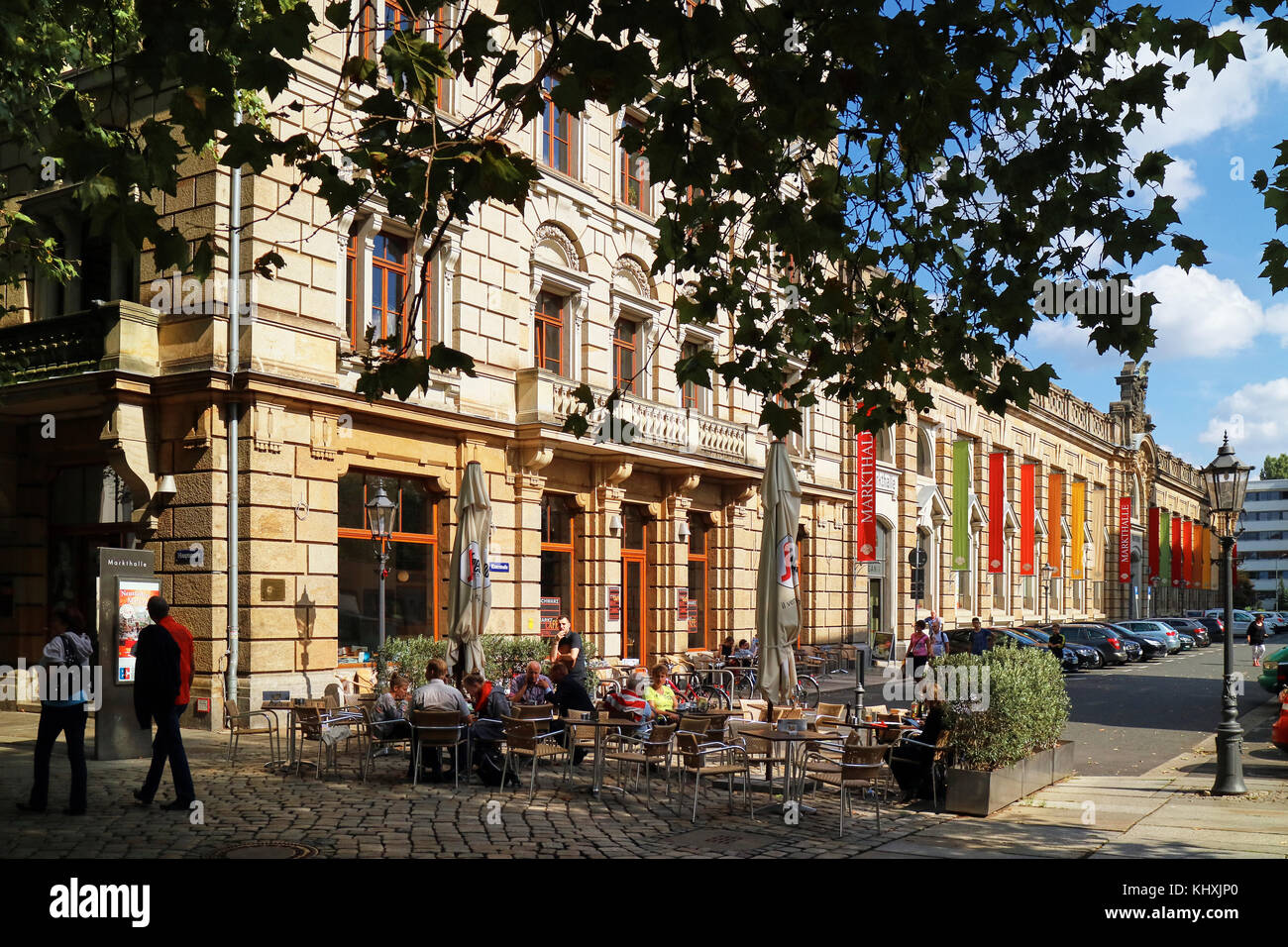 Europe, Germany, Saxony, Dresden, The new Town, The Hauffstrasse avenue