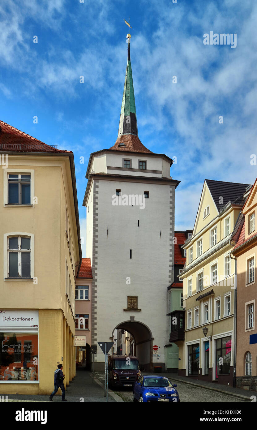 Europe, Germany, Saxony, Bautzen, The Schüler Tower Stock Photo