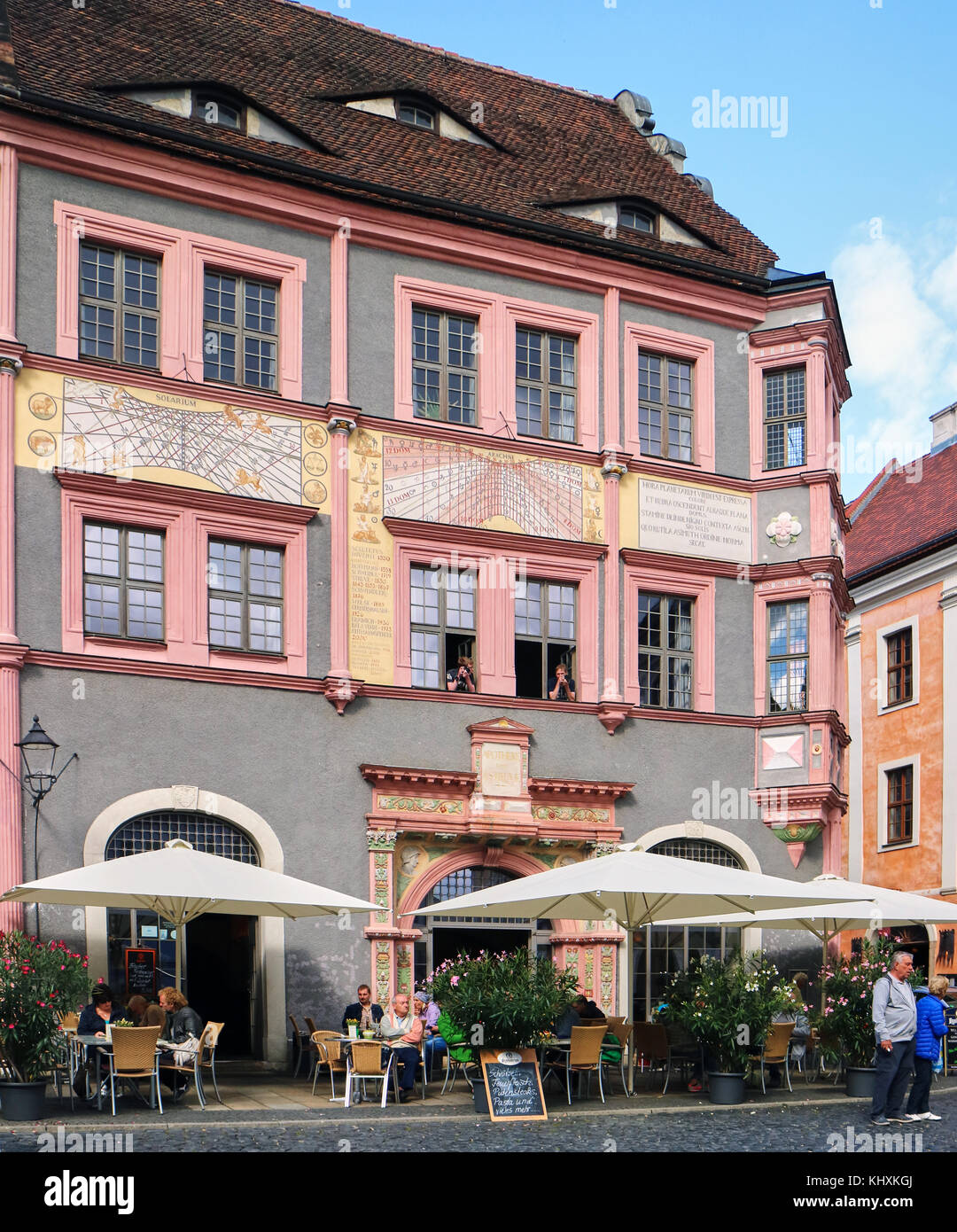 Europe, Germany, Saxony, Görlitz, The old town, Unter Markt square ...