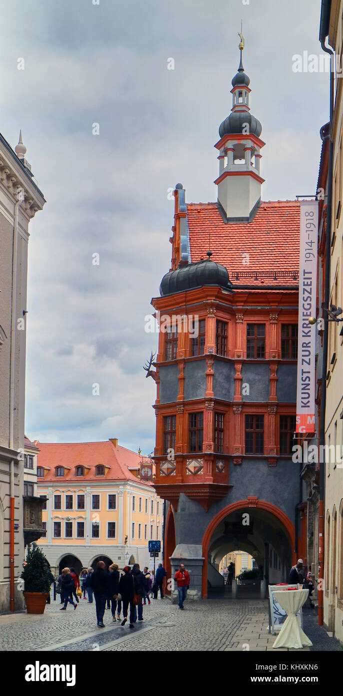 Europe, Germany, Saxony, Görlitz, The old town, the Schönhof, a civil ...
