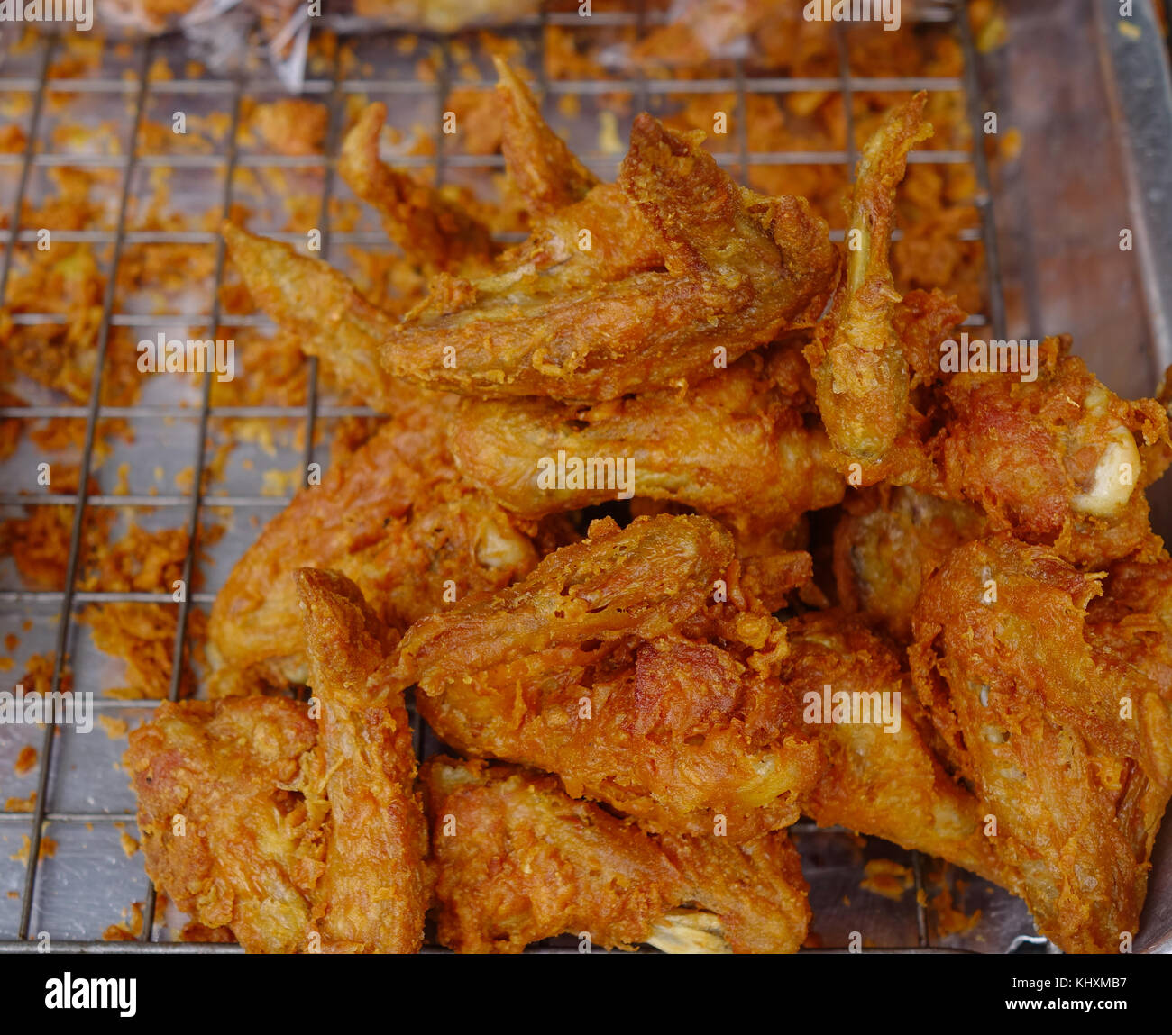 Fried Chicken At Street Market In Bangkok Thailand Stock Photo Alamy