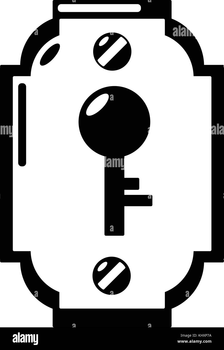 Lock front icon, simple black style Stock Vector Image & Art - Alamy