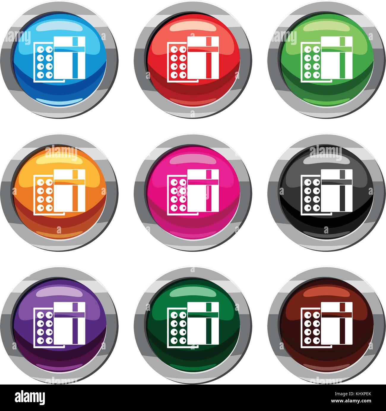 Box with chocolates set 9 collection Stock Vector Image & Art - Alamy