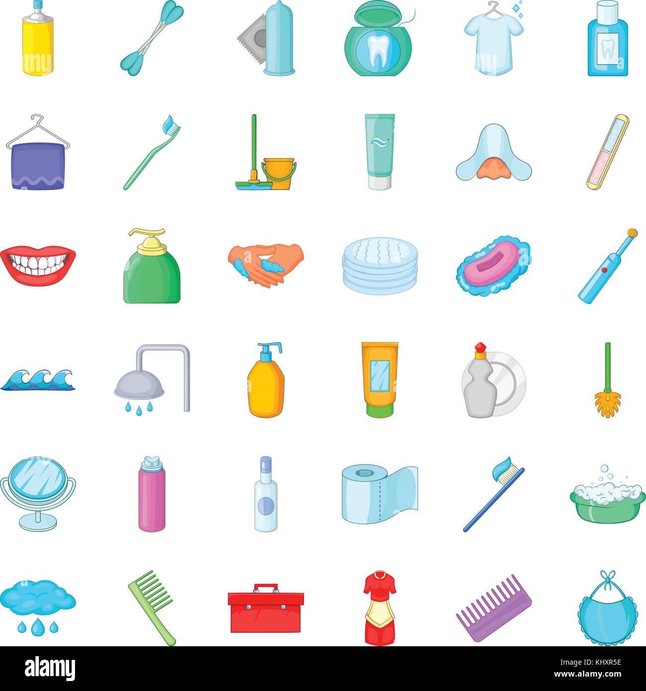 Stomatology icons set, cartoon style Stock Vector Image & Art - Alamy