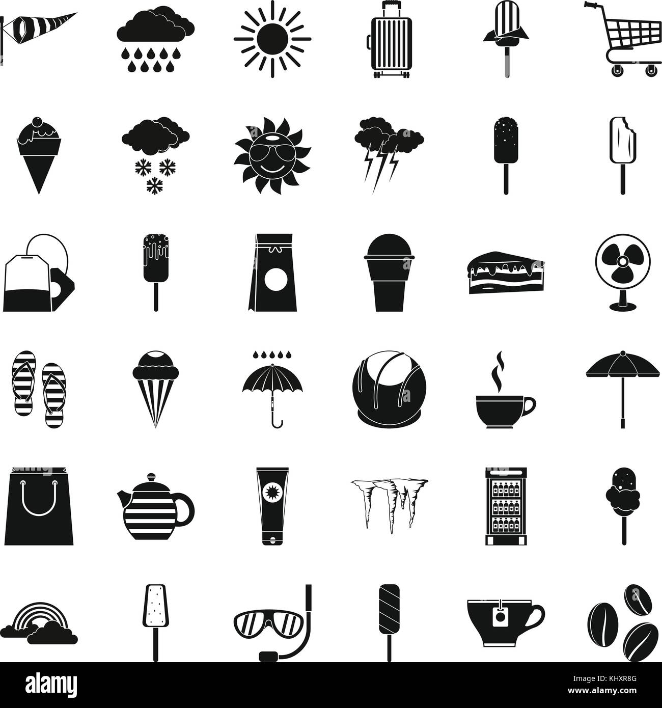 Rain ice cream Stock Vector Images - Alamy