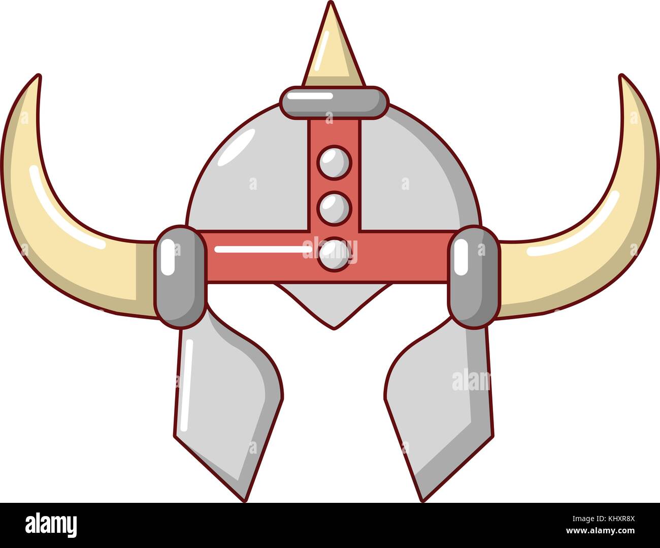 Viking helmet knight icon, cartoon style Stock Vector Image & Art - Alamy