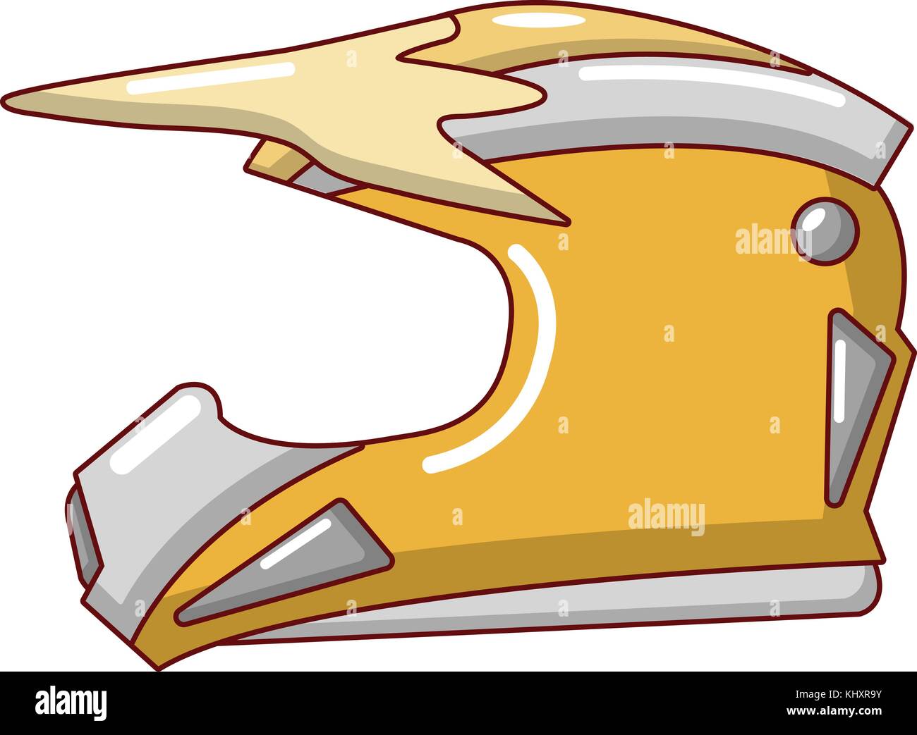 Racing helmet icon cartoon style hi-res stock photography and images