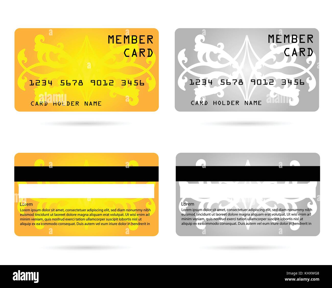 member card, business VIP card, design for privilege member,vector ...