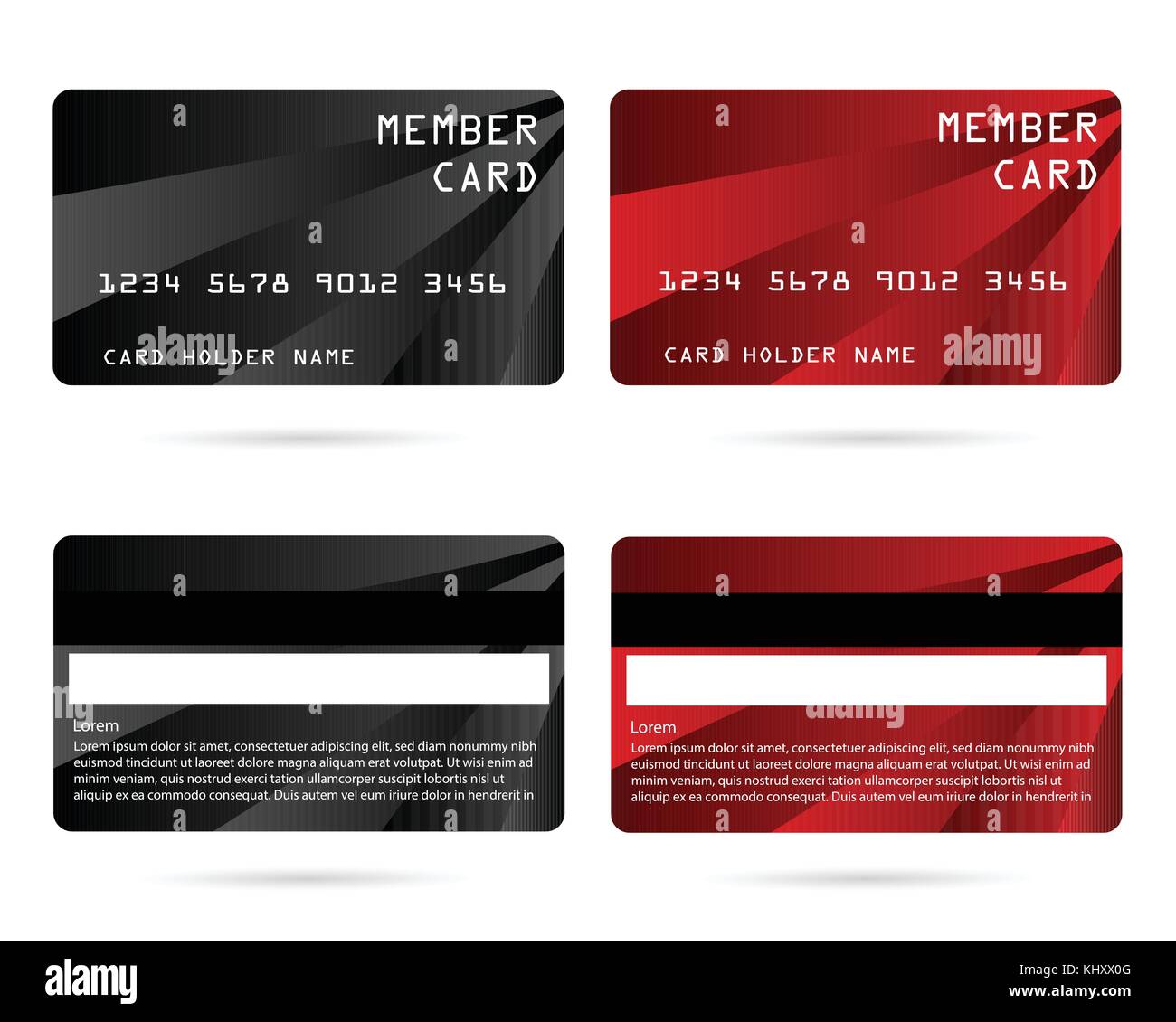 member card, business VIP card, design for privilege member,vector ...
