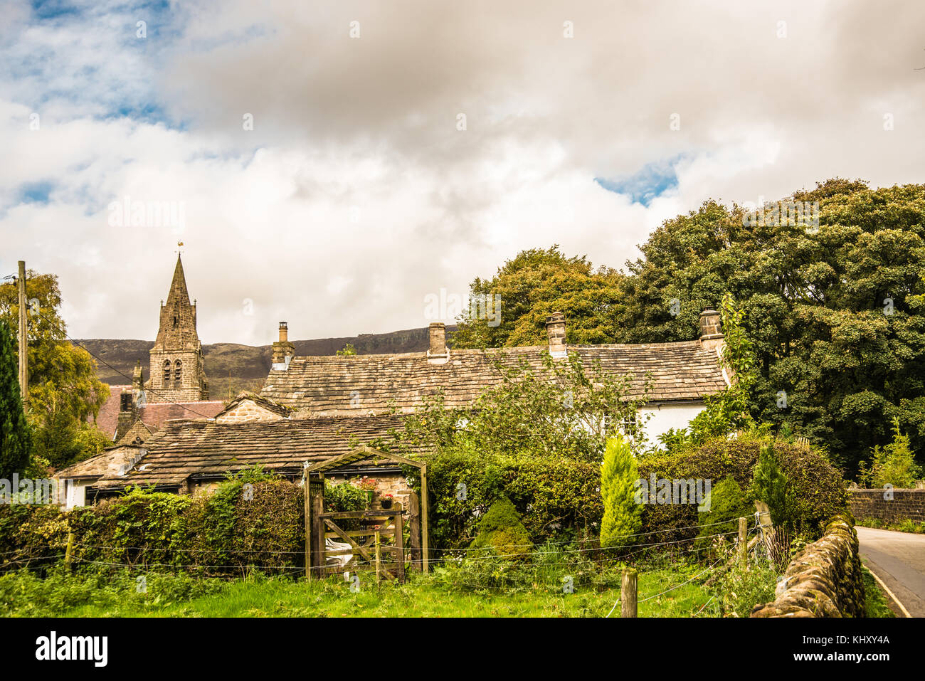 rural cottage Edale Derbyshire England Ray Boswell Stock Photo