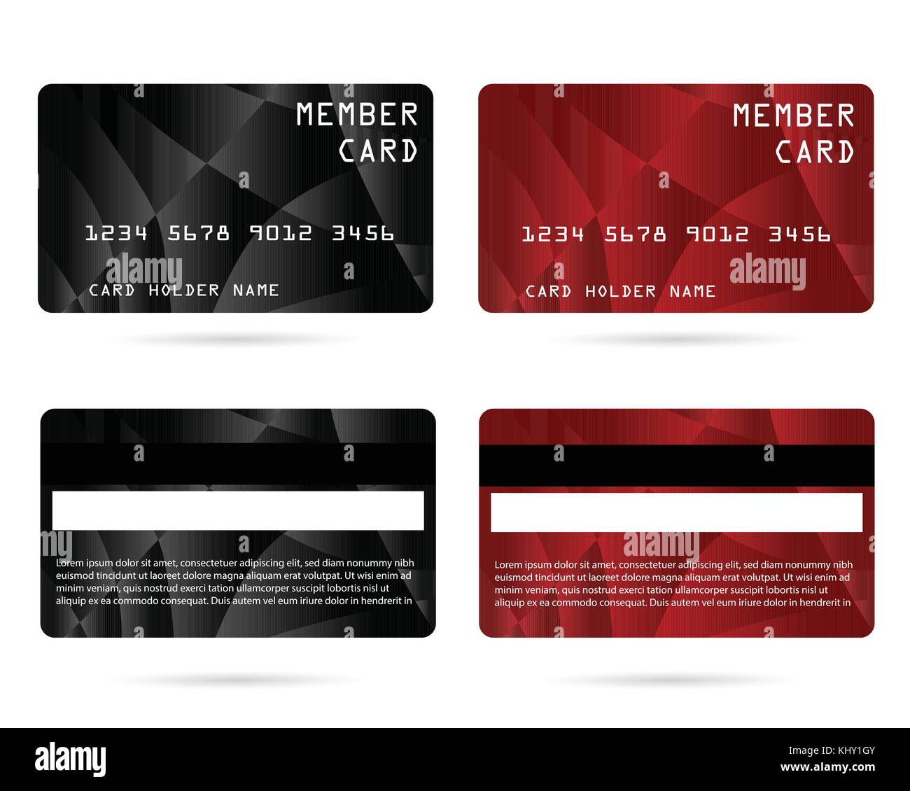 member card, business VIP card, design for privilege member,vector ...