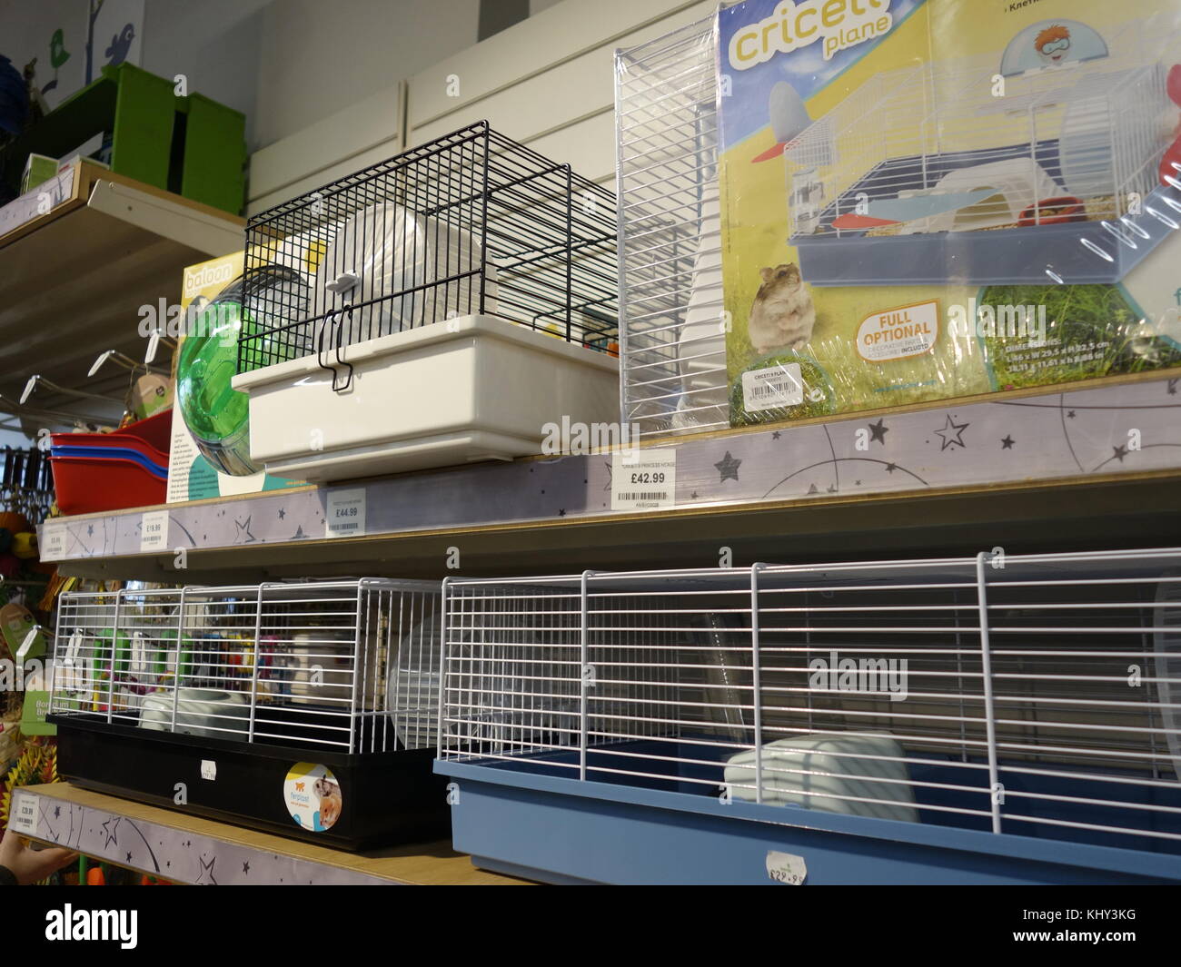 assorted animal cages Stock Photo Alamy