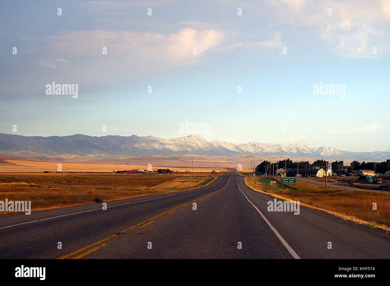 Crowsnest Highway Cowley Alberta Stock Photo Alamy