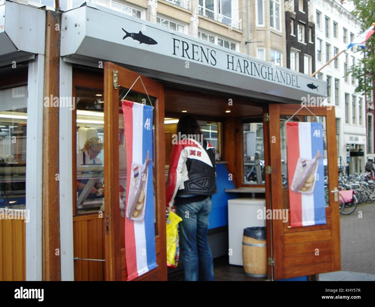 Herring stall in Amsterdam Stock Photo Alamy
