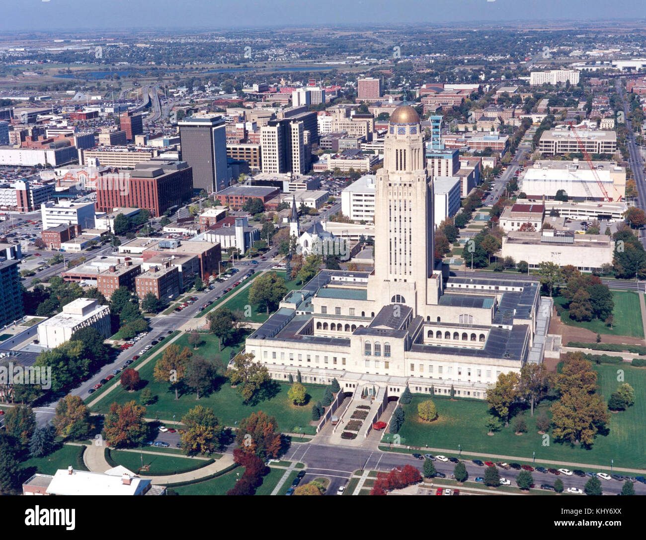 Picture of downtown Lincoln,NE Stock Photo - Alamy