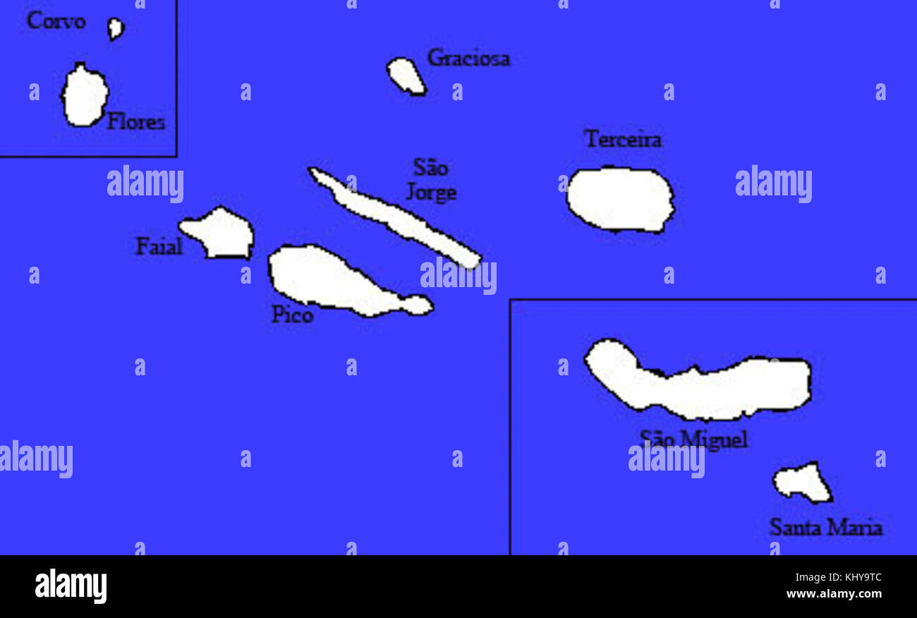Map of azores islands hires stock photography and images Alamy