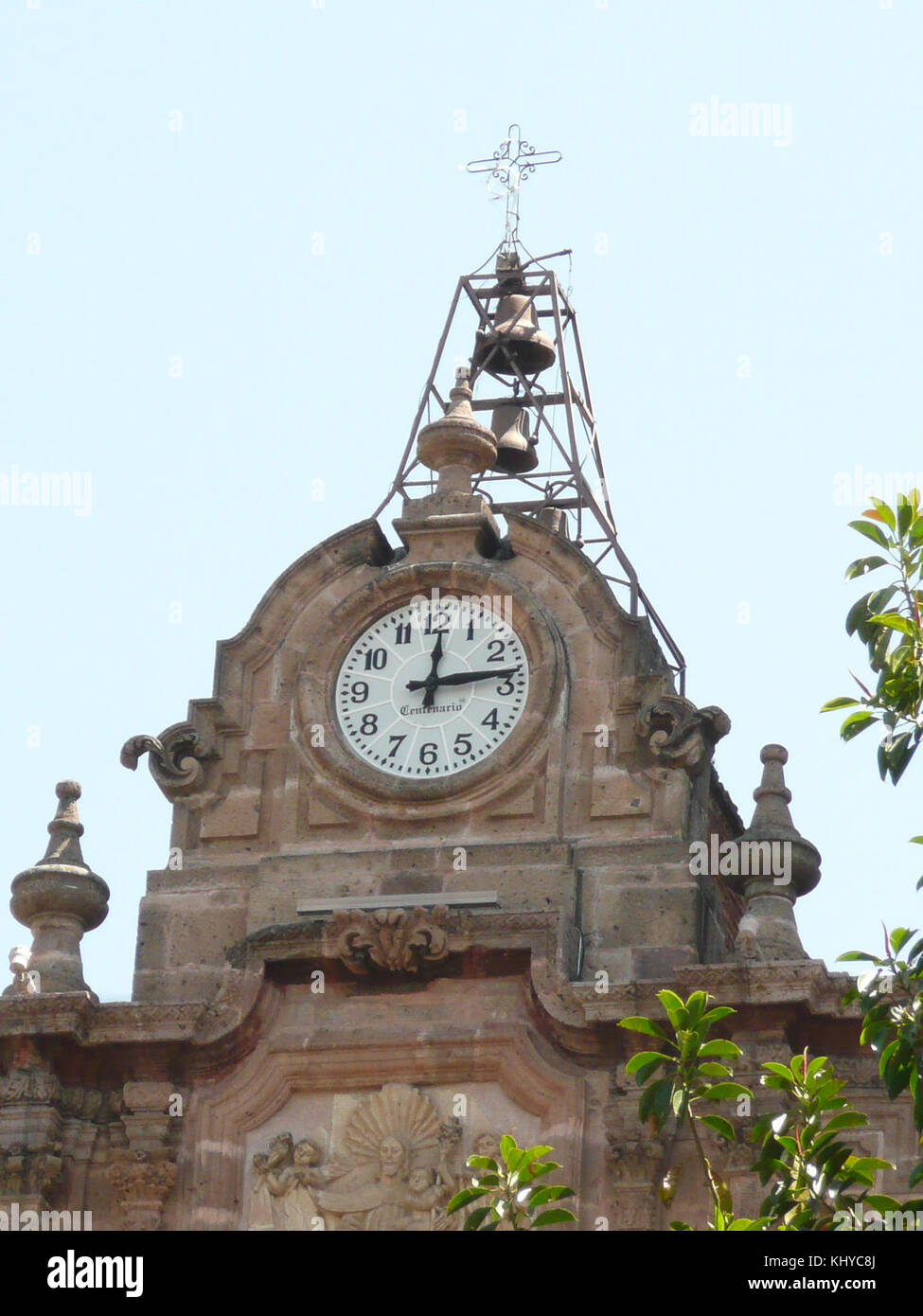 Katedra w Morelii - zegar Stock Photo