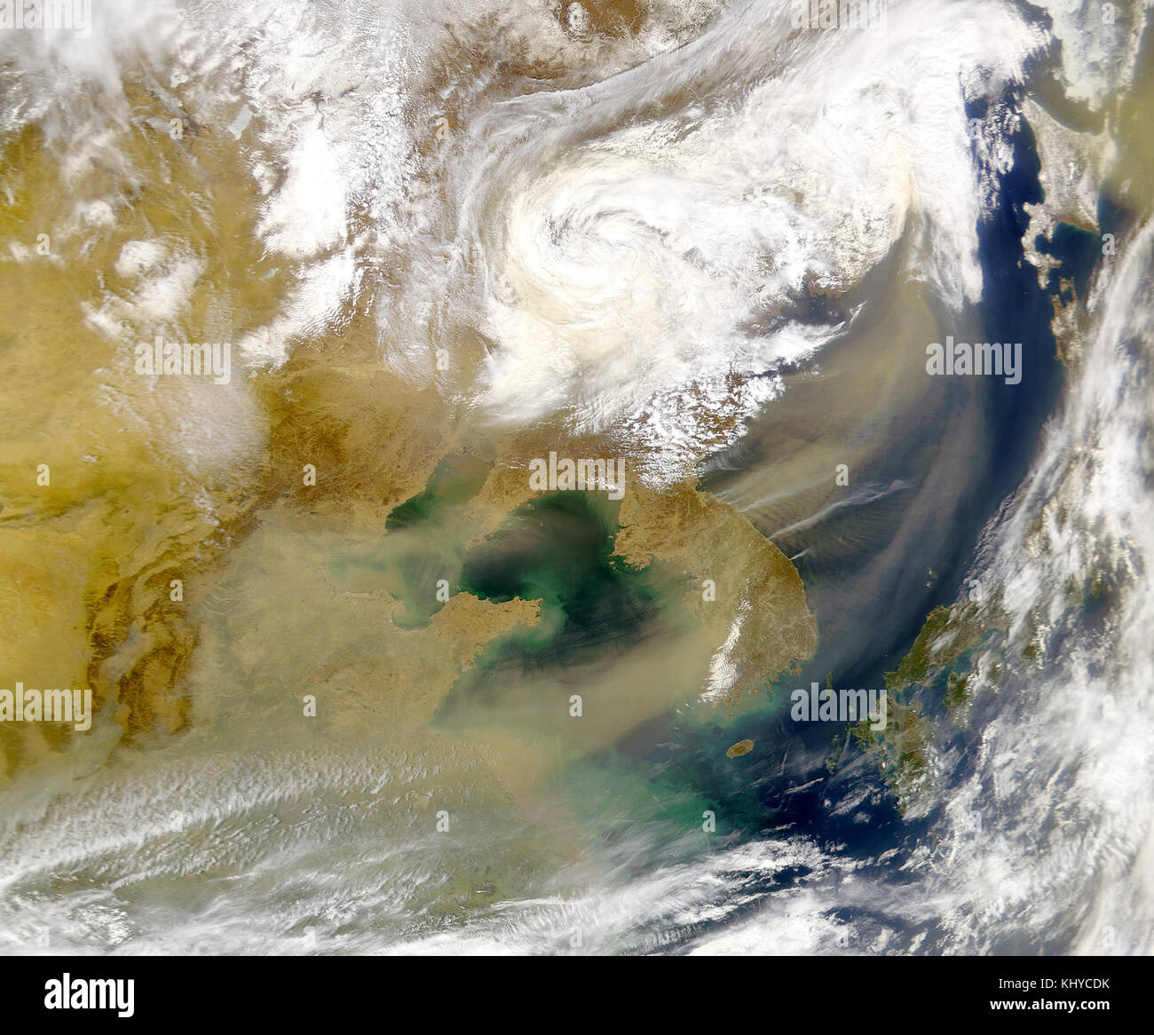 Asia dust 2000-04-07 Stock Photo