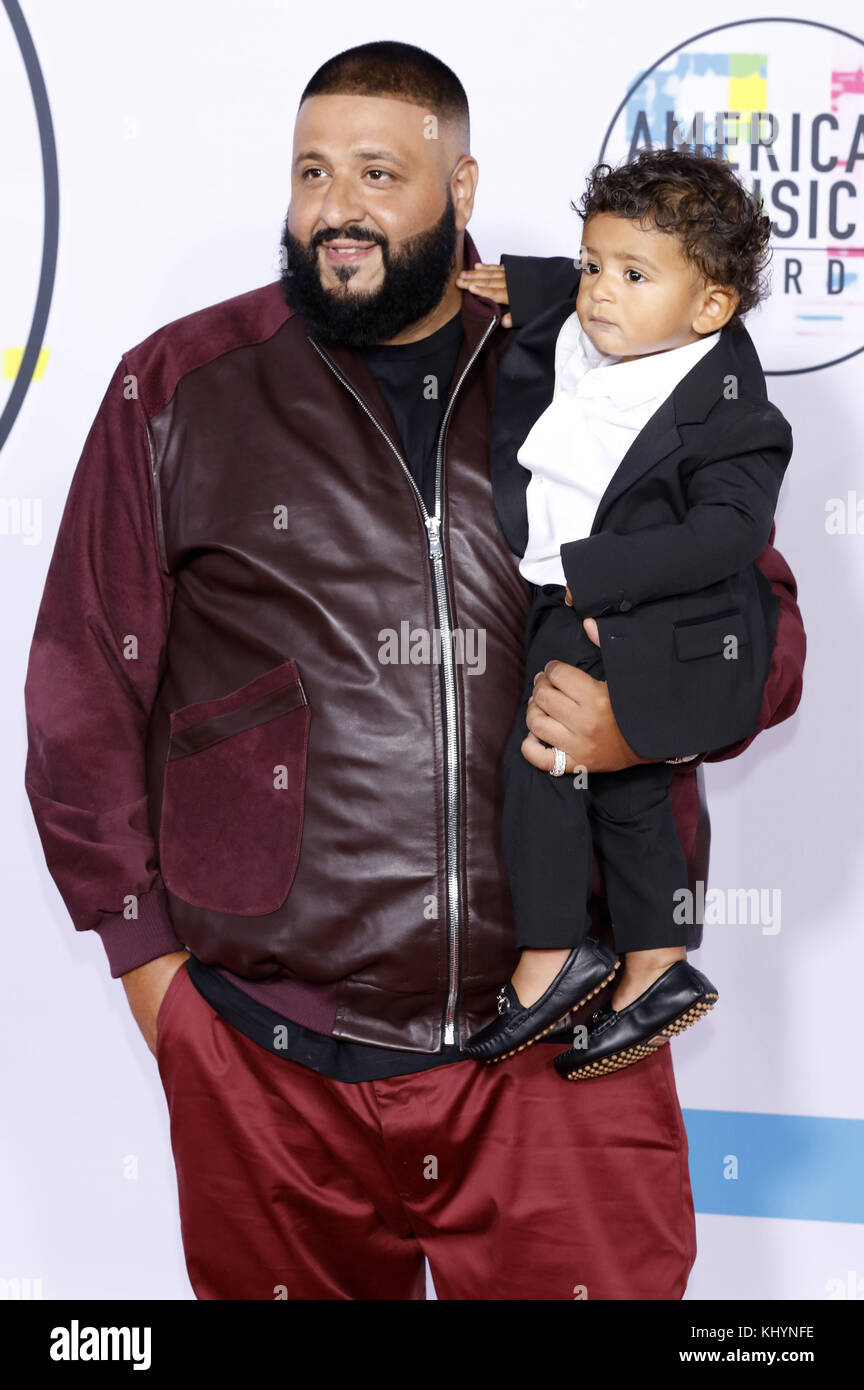 Miami, FL, USA. 11th Apr, 2018. DJ Khaled and his partner Nicole Tuck with  their son Asahd Tuck Khaled, seen courtside at the Toronto Raptors vs Miami  Heat on April 11, 2018