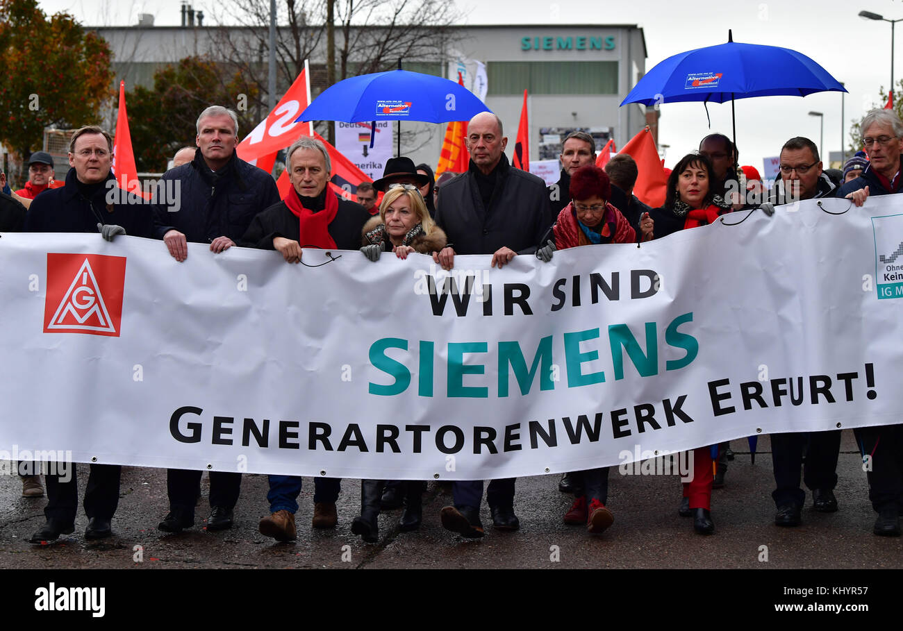 Siemens Employees Demonstrate With A Silent March For The Stock