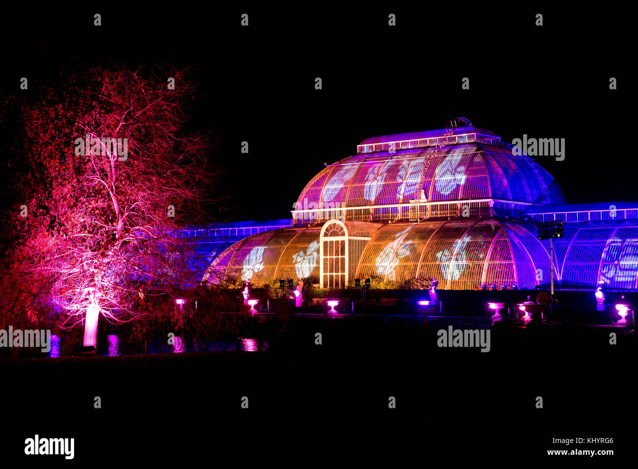 London, UK. 21st Nov, 2017. A magical illuminated trail through Kew’s magnificent after-dark landscape, lit up by over one million twinkling lights. Credit: Sebastian Remme/Alamy Live News Stock Photo
