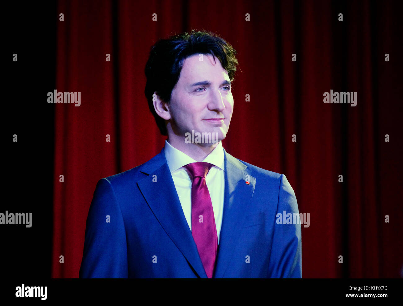 Montreal, Canada. 21st Nov, 2017. The Musee Grevin newest resident the Prime Minister of Canada, Justin Trudeau.Credit:Mario Beauregard/Alamy Live News Stock Photo