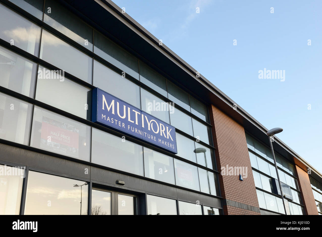 Chester, UK. 23rd Nov, 2017. Multiyork storefront. The furniture