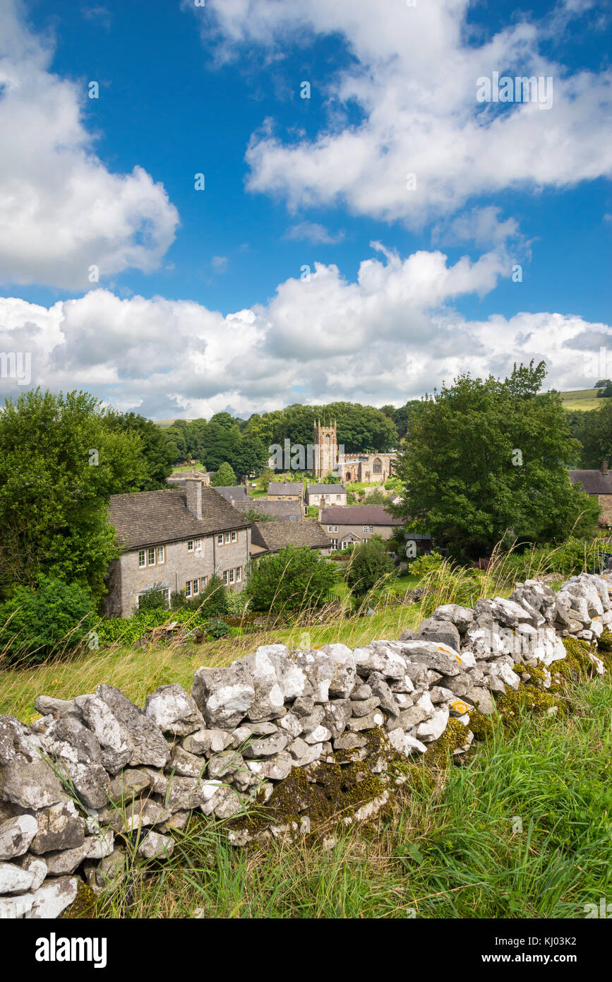 The village of Hartington in the Peak District national park, England. Stock Photo