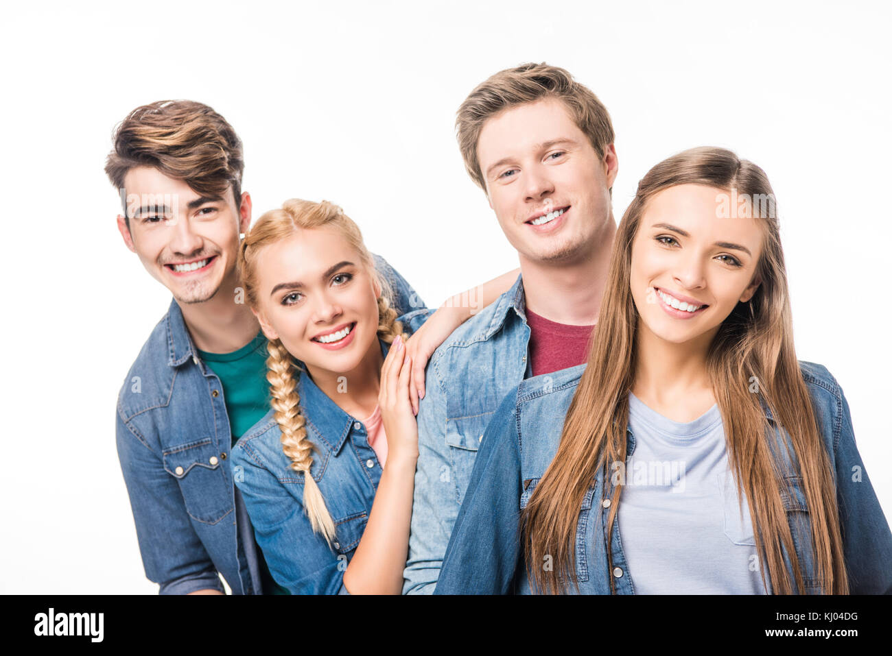 happy young friends  Stock Photo