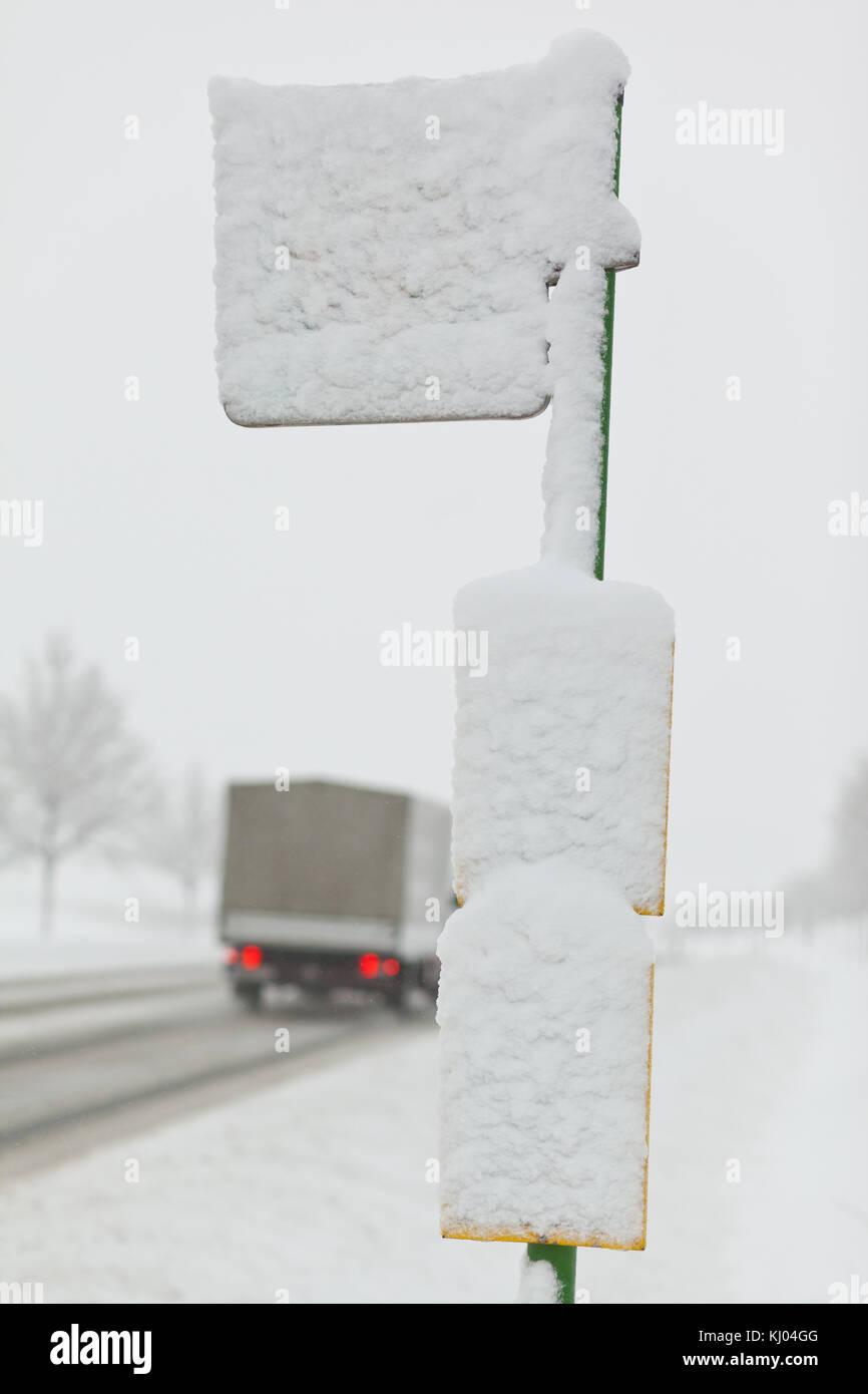 winterliche Straßen Stock Photo