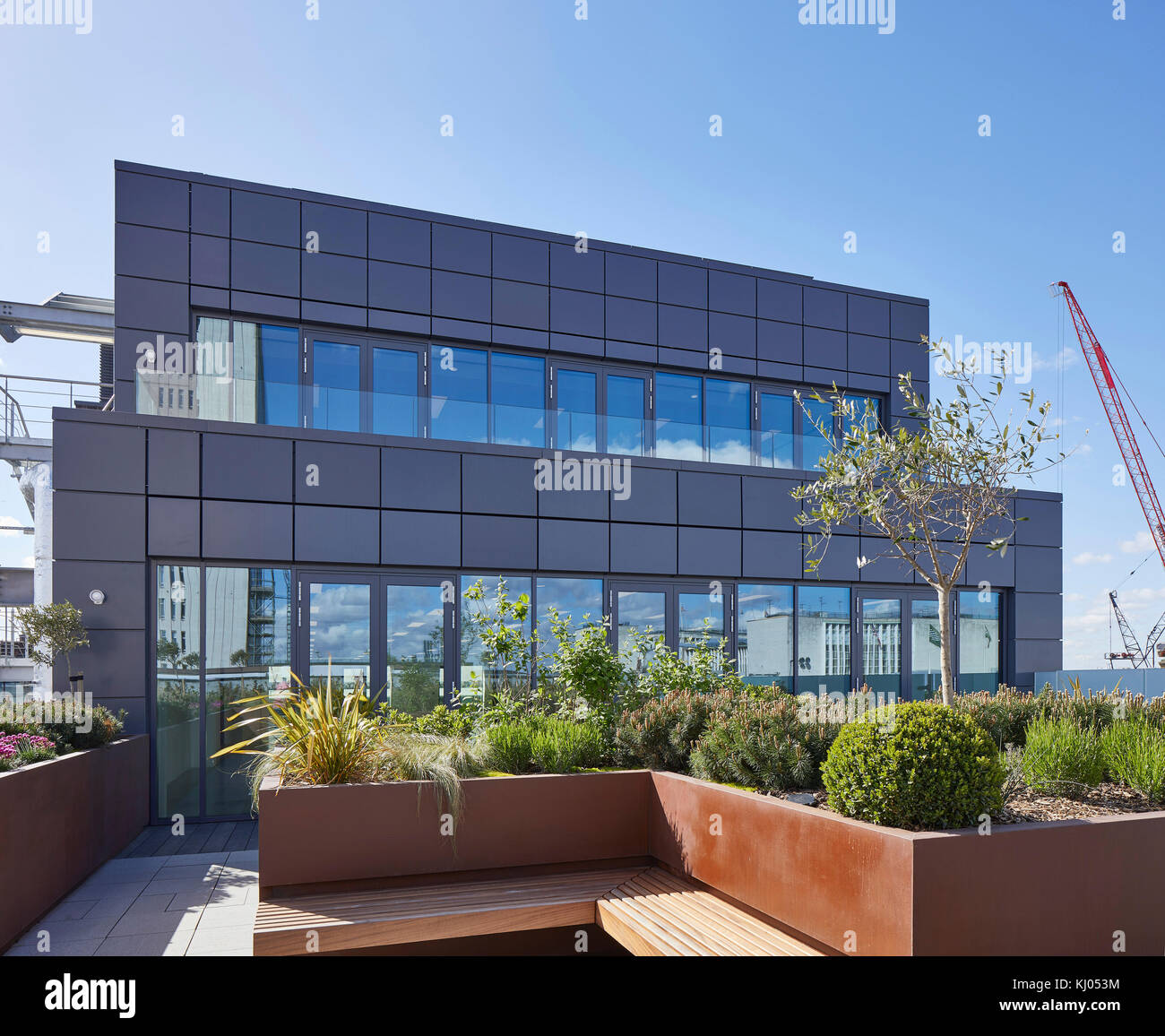 Rooftop terrace facing Oxford Street. 11 Hanover Square, London, United