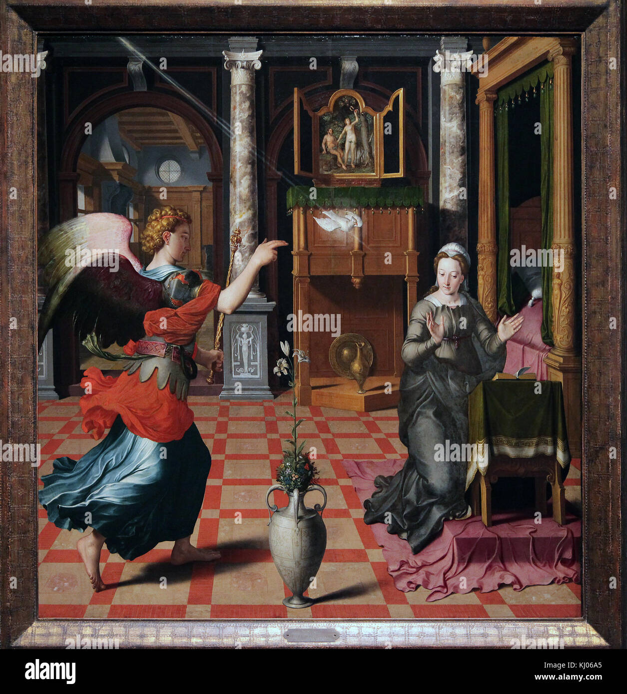 Flemish Renaissance Painting High Resolution Stock Photography And   Annunciation 1552 By Pieter Pourbus 1523 584 A Dutch Flemish Renaissance KJ06A5 