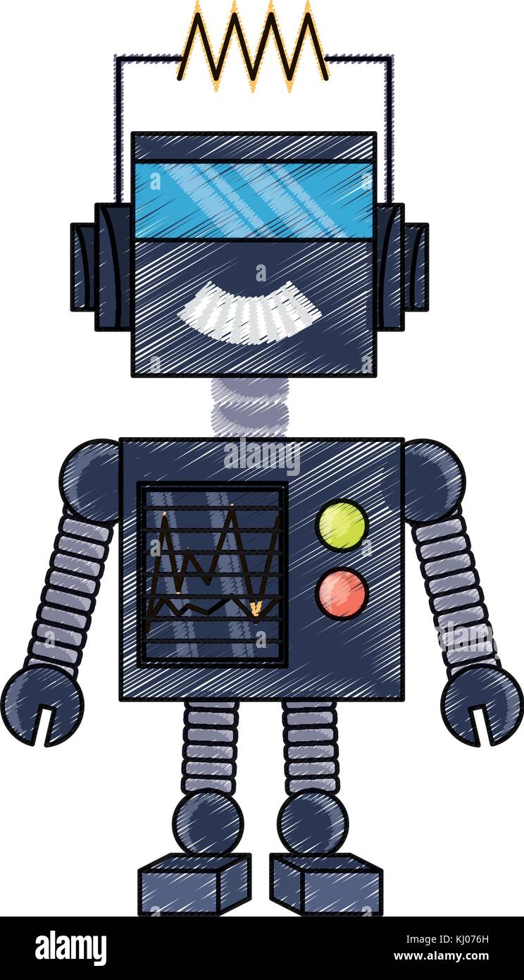 cartoon robot icon Stock Vector Image & Art - Alamy