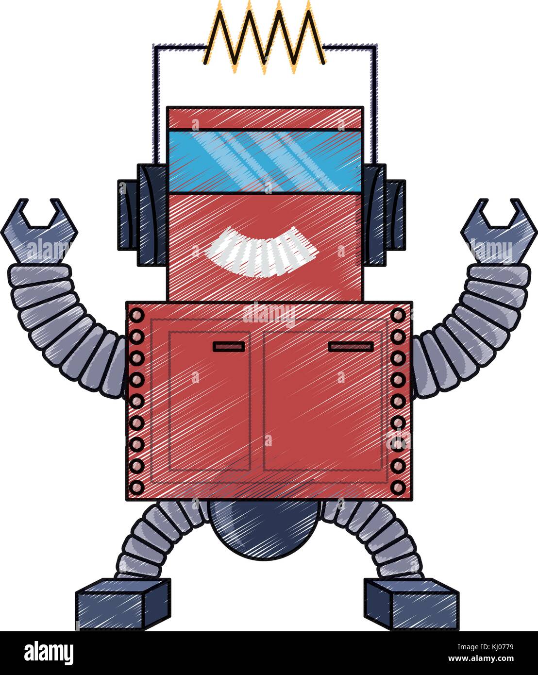cartoon robot icon Stock Vector Image & Art - Alamy
