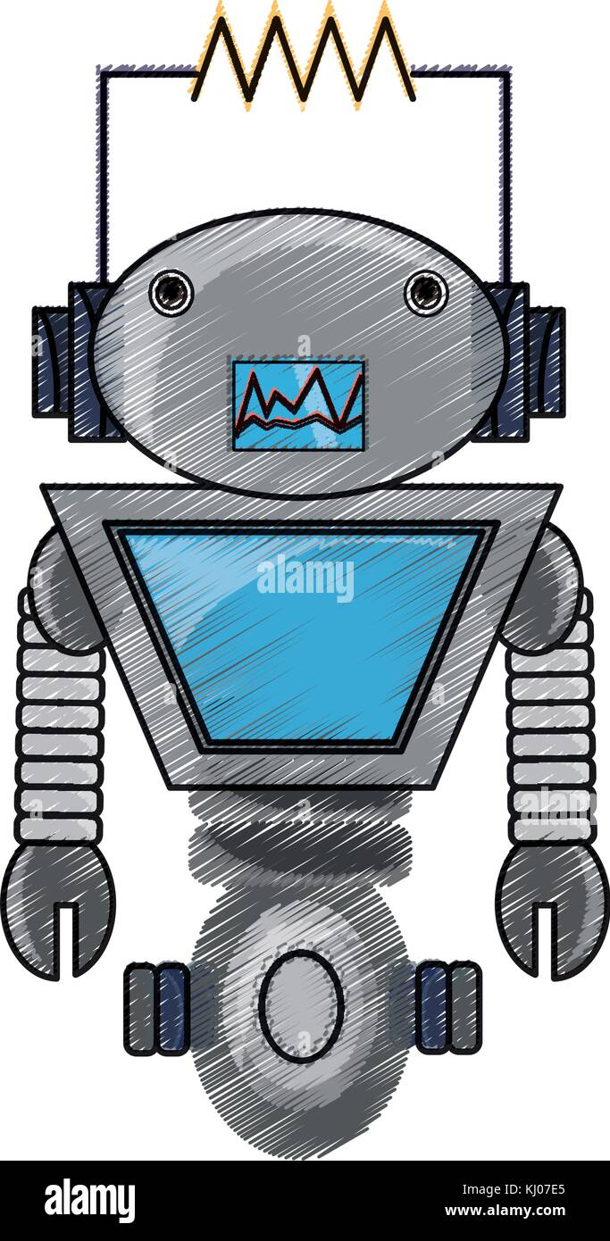 Cartoon Robot Icon Stock Vector Image & Art - Alamy