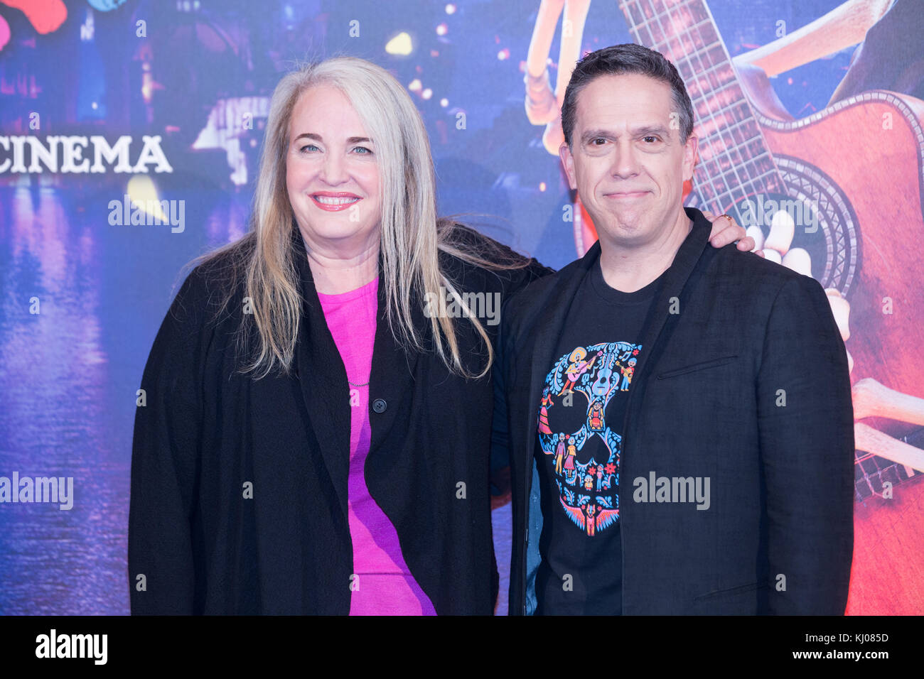 Rome, Italy. 20th Nov, 2017. Film Director Lee Unkrich and producer Darla K. Anderson Credit: Matteo Nardone/Pacific Press/Alamy Live News Stock Photo