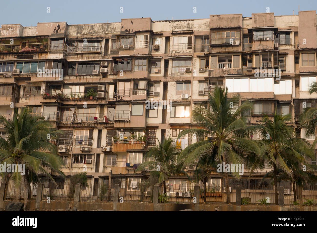 Beachfront apartment living in Juhu Beach, Mumbai Stock Photo Alamy