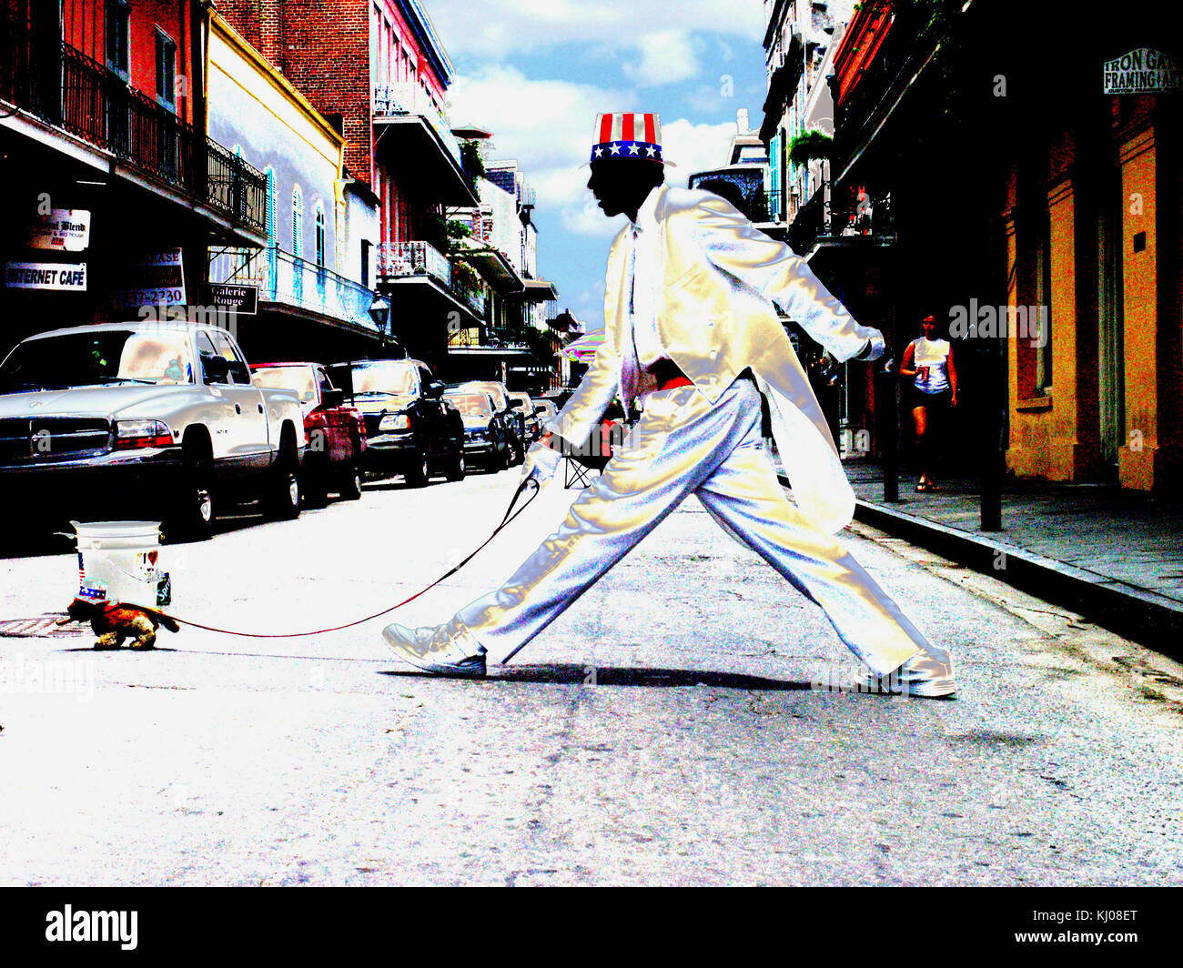 Living statue, New Orleans Stock Photo Alamy