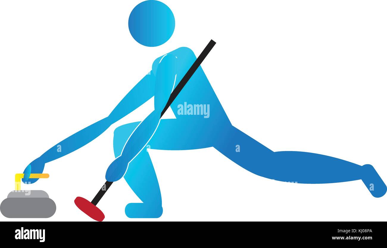 Curling Vector Curling sport vector hi-res stock photography and images - Alamy