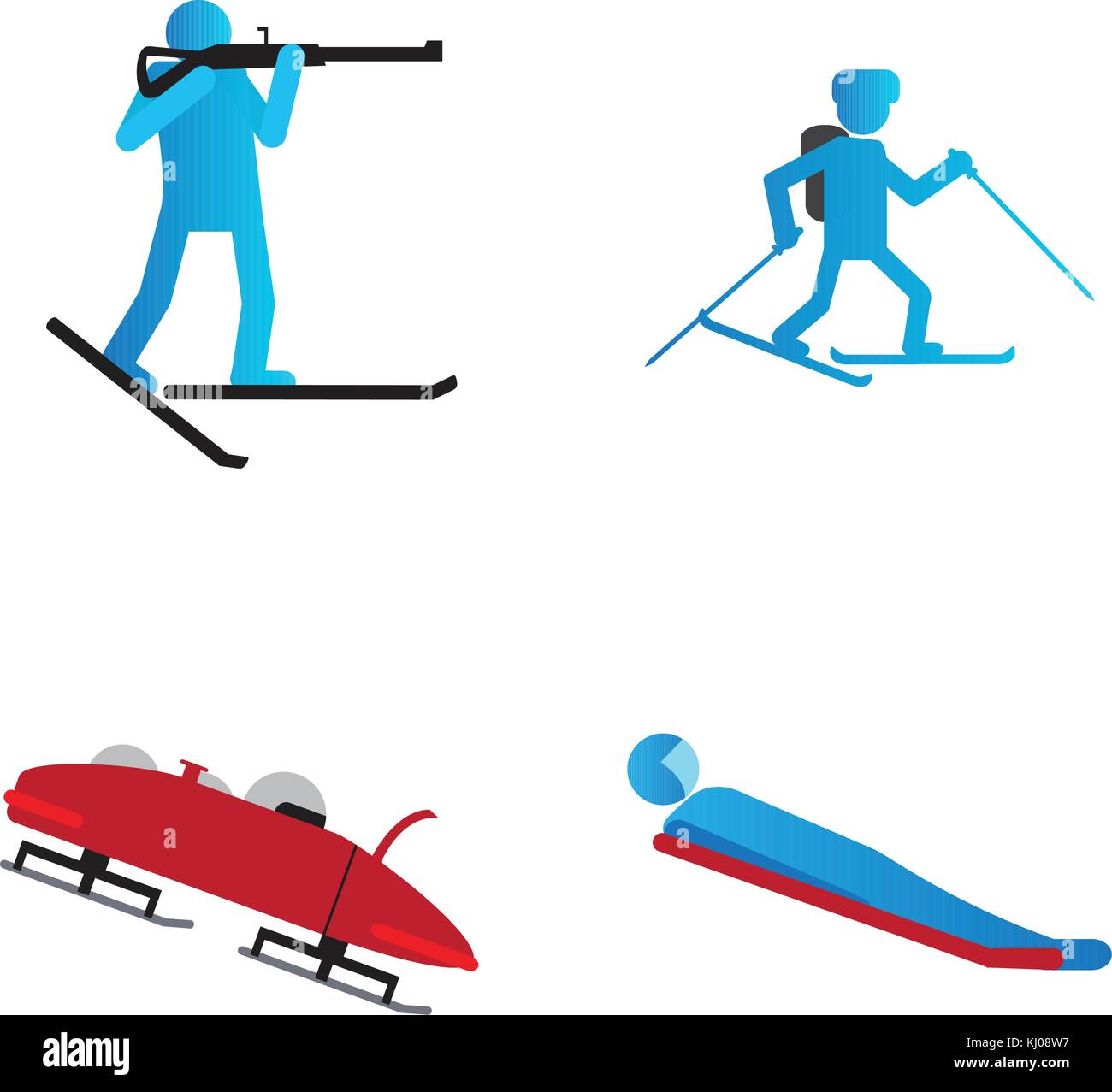 Set of winter sport symbols Stock Vector Image & Art Alamy