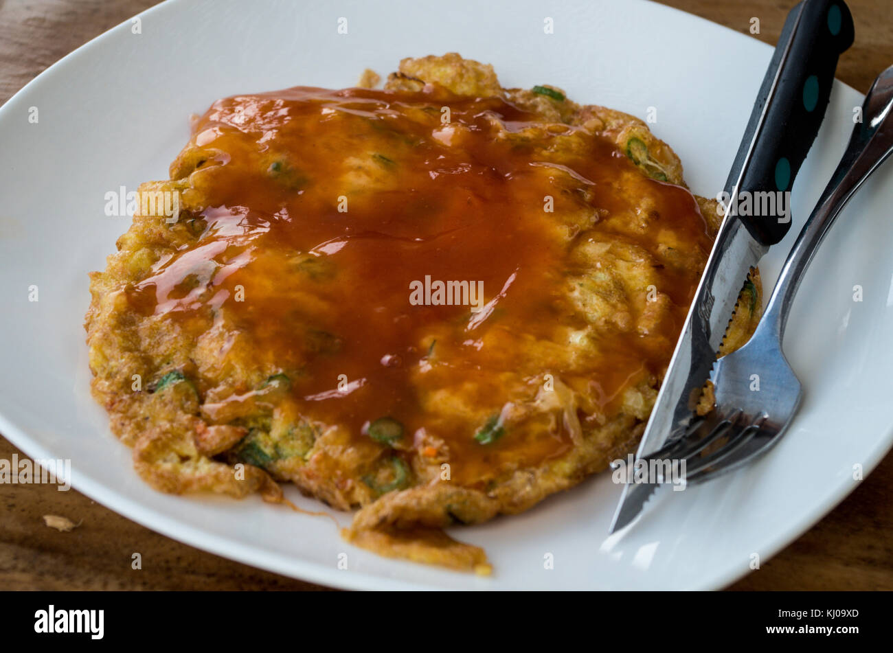 Fu yung hai popular Chinese Indonesian cuisine Stock Photo Alamy