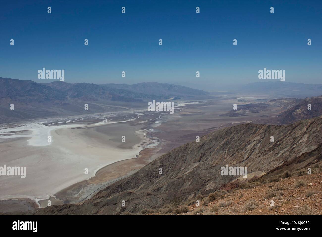 FURNACE CREEK, USA August 8 2013 Panoramic View of Death Valley