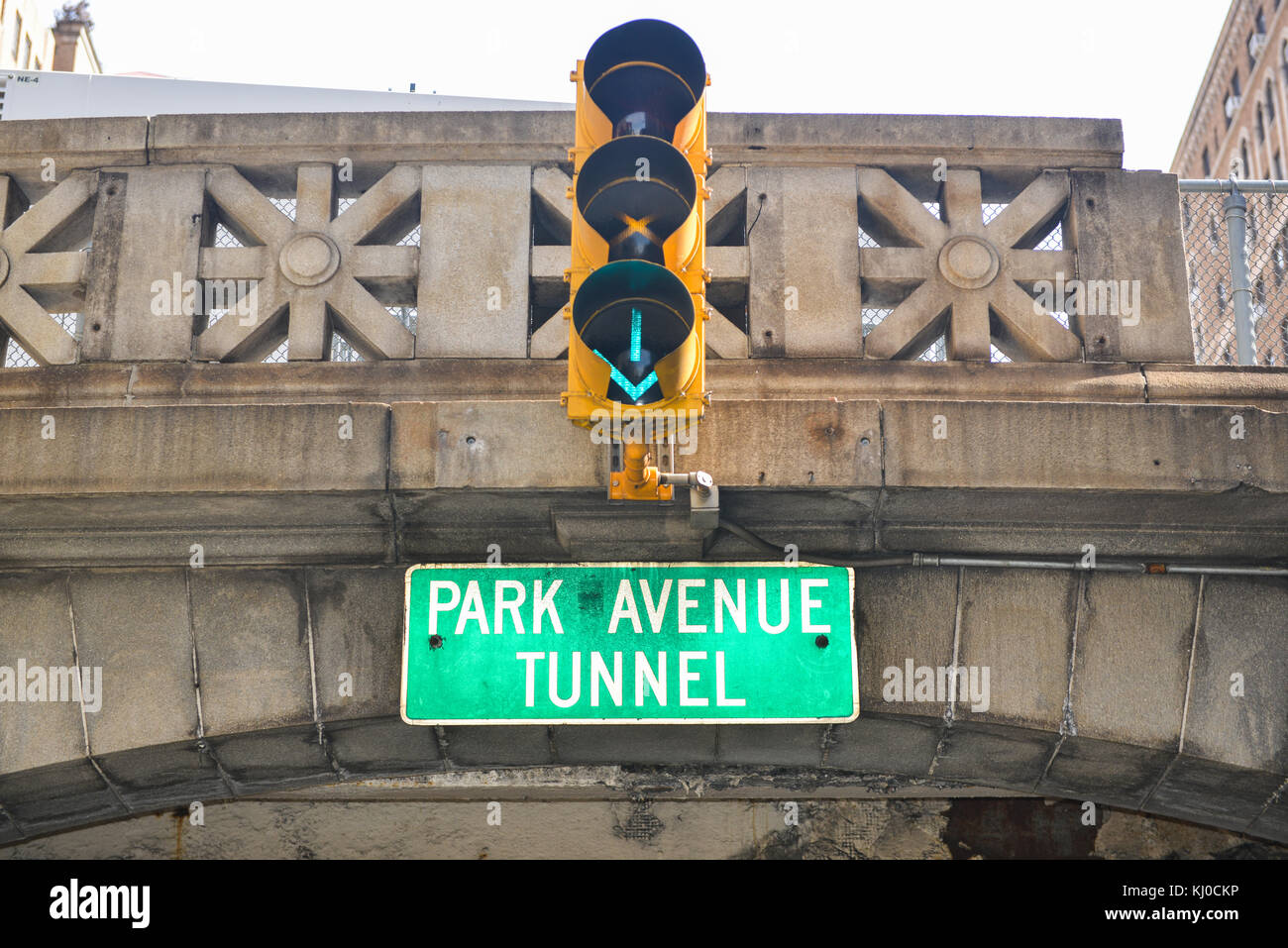 Park Avenue Tunnel entrance in New York City Stock Photo Alamy
