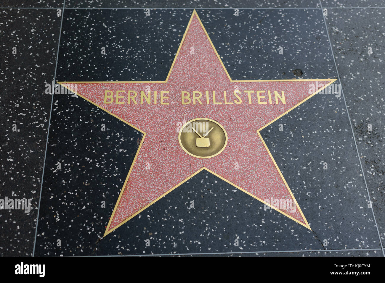 HOLLYWOOD, CA - DECEMBER 06: Bernie Brillstein star on the Hollywood Walk of Fame in Hollywood, California on Dec. 6, 2016. Stock Photo