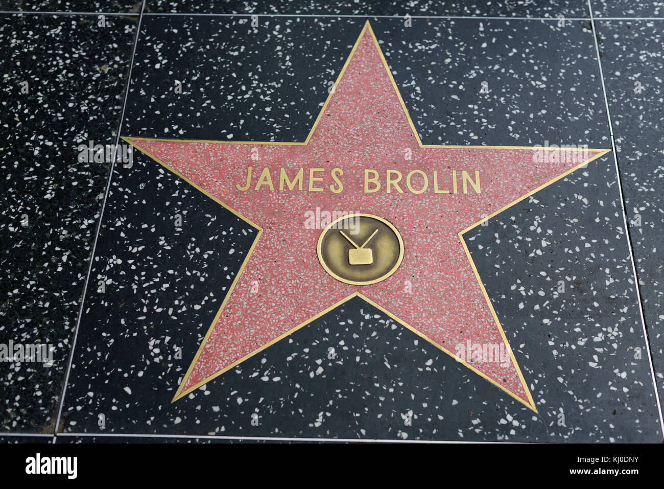 HOLLYWOOD, CA - DECEMBER 06: James Brolin star on the Hollywood Walk of Fame in Hollywood, California on Dec. 6, 2016. Stock Photo