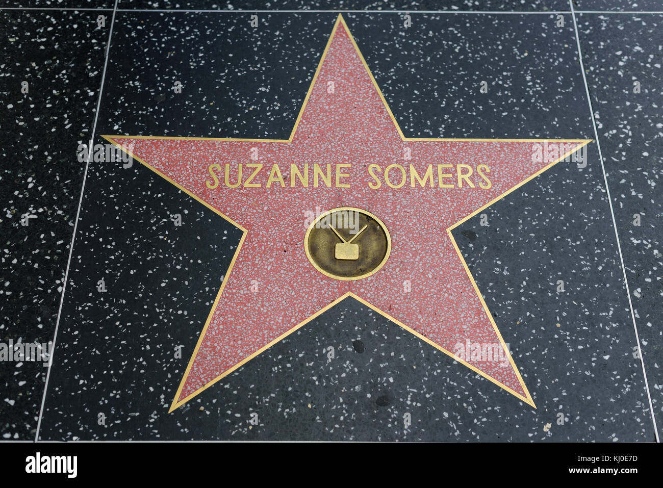 HOLLYWOOD, CA - DECEMBER 06: Suzanne Somers star on the Hollywood Walk of Fame in Hollywood, California on Dec. 6, 2016. Stock Photo