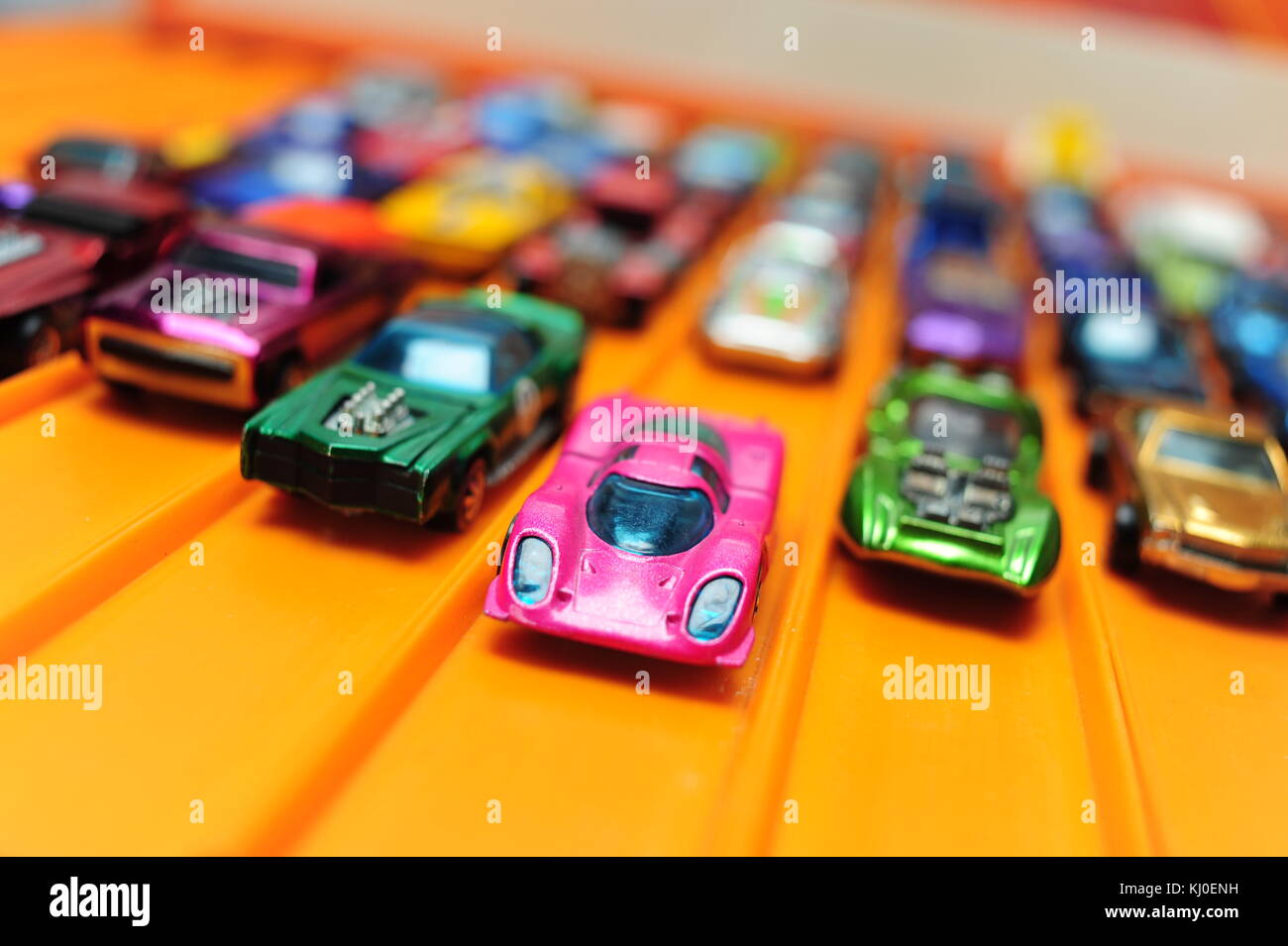 Toys Classic vintage Hot Wheels cars made by Mattel USA miniature automobiles Stock Photo