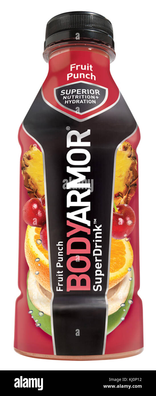 BODYARMOR SuperDrink Fruit Punch Bottle Stock Photo Alamy
