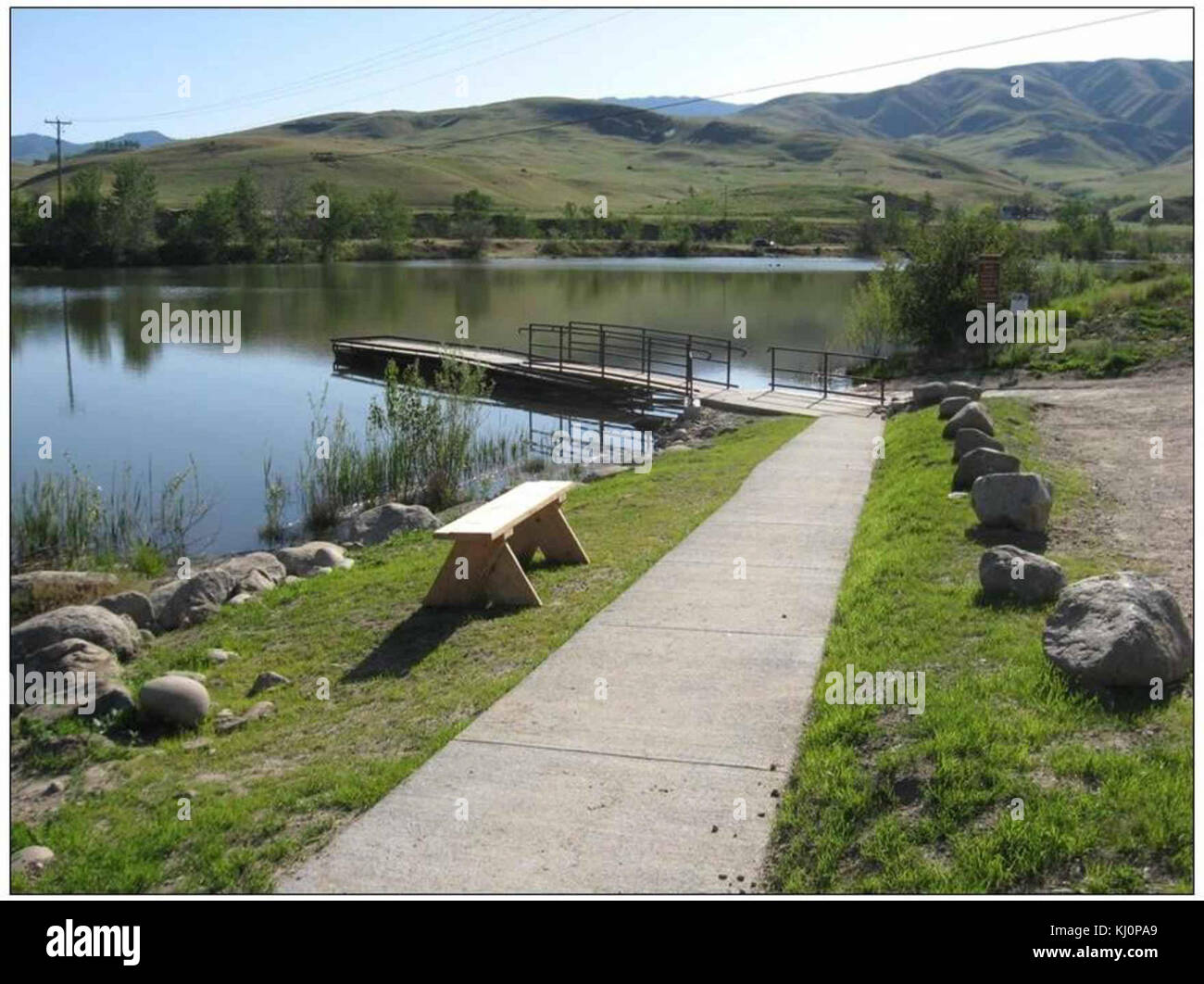 Horseshoe bend mill pond boating access Stock Photo Alamy